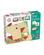 Primeiras formas figuras de madeira