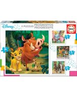 Educa Puzzle Progressivo Dumbo Bambi e Rei Leão