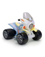 Moto 4 Samurai Street 6V branco e azul