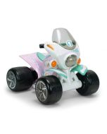 Moto 4 Samurai Street 6V branco e rosa