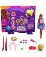 Boneca Barbie color Reveal penteados laços