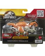 Jurassic World dino Carnotaurus a Stegosaurus