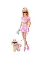 Barbie Twinning Looks boneca loira com cão