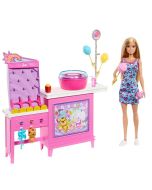 Barbie posto de algodão de açúcar