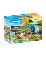 Playmobil Family Fun campismo com fogueira