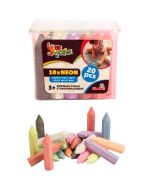 Conjunto 20 gizes de exterior cores néon