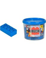 Bote Blox com 40 bloques azuis