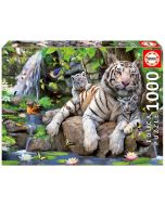 Educa puzzle 1000 tigres brancos de bengala
