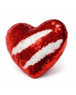 Peluche Almofada coração de lentejoulas reversívei