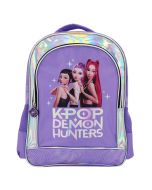Mochila escolar Kpop Demon Hunters lilás 41 cm
