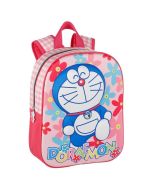 Mochila Doraemon 3D cor-de-rosa 32 cm