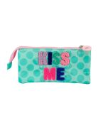 Estojo escolar triplo Blin Blin Kiss Me