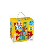 Jogo de bolos com latas