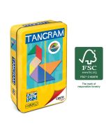 Jogo Tangram simples madeira cores