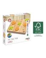 Jogo 3 seguidos Tic Tac de madeira