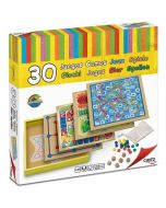 Jogo de Tabuleiro 30 Jogos de Madeira