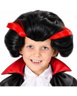 Peruca Vampiro Preto e Vermelho