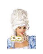 Carnaval peruca branca princesa