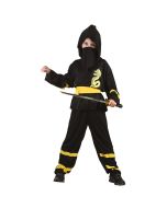 Disfarce Ninja amarelo infantil