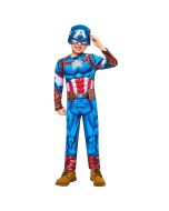 Disfarce Capitão América Black Line infantil