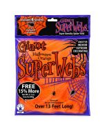 Teia de aranha gigante Halloween Laranja