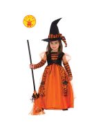 Disfarce bruxa brilhante infantil