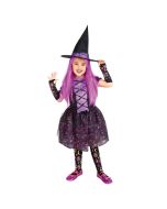 Disfarce bruxa moonlight lilas infantil