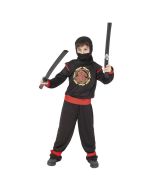 Espada ninja vermelha e preta 60 cm