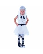 Disfarce fantasma olhos móveis infantil