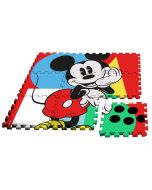Tapete puzzle eva 9 peças com saco Mickey