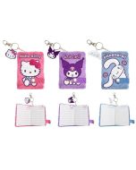 Caderno chaveiro A7 plush Hello Kitty & Friends