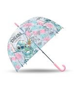 Guarda-chuva Stitch transparente, manual 46 cm