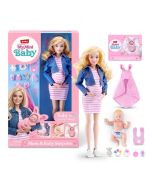 My Mini Baby Boneca Mamã Loira e Bebé Surpresa