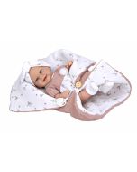 Boneca bebé Elegance Babyto rosa 33 cm saco dormir