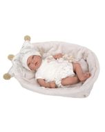 Bebé Reborn 40 cm Aday com alcofa