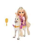 Princesa Disney boneca Rapunzel 15 cm com Maximus