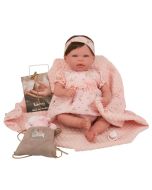 Bebé Reborn Esther 45 cm c/Manta, bolsa e peluche
