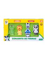 Canal Panda Conjunto de Figuras Madeira