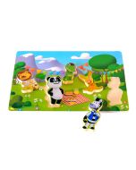 Canal Panda Puzzle de Encaixe Madeira