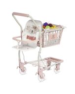 Carrinho compras com porta-bebés e frutas Koala