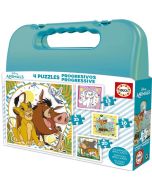 Educa puzzle mala progressivo Disney animais