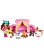 Enchantimals playset urso camping com acessórios