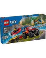 Lego City camião bombeiros e barco resgate