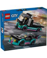 Lego City carro de corridas e camião de transporte