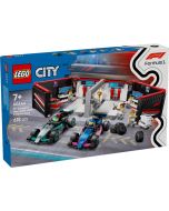 Lego City F1 garagem carros MercedesAMG e Alpine