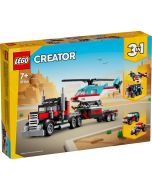 Lego Creator camião plataforma com helicóptero