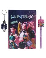 Caderno caneta e porta chaves Huntrix Kpop
