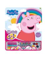 Livro colorir Giga Block Peppa Pig 5 em 1