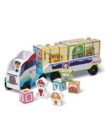 Melissa & Doug Patrulha Pata camião de blocos
