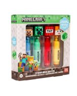 Pack 4 marcadores com topper Minecraft